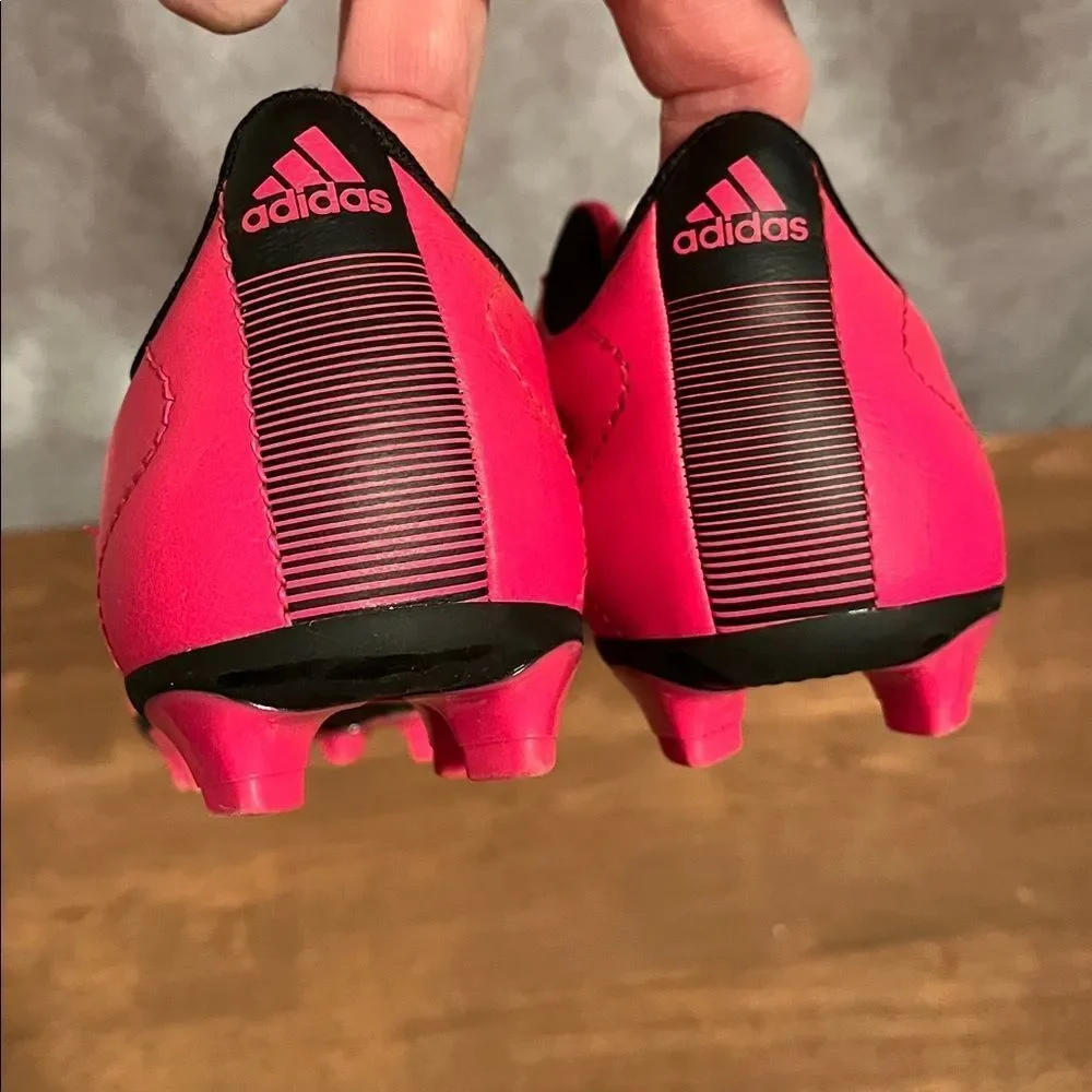 Adidas Goletto Neon Pink Soccer Shoes with cleats size 3.5